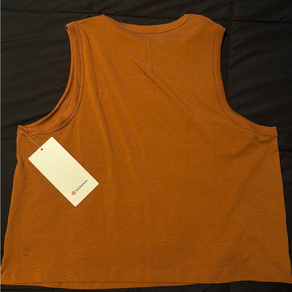 NWT Lululemon Athletica Rust Tank Top - Picture 2 of 2